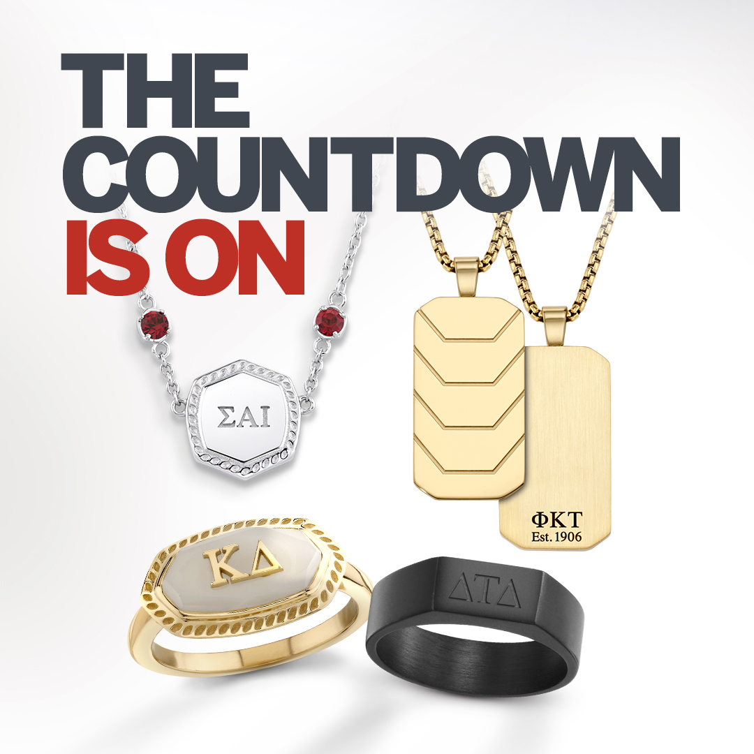 Don't wait too long! Order today to get the perfect Greek gift in time for the holidays.🎁 Use code 25DAZZLE and get free shipping, too.

*Promo not valid on official jewelry and/or badges. Valid through October 17, 2025 11:59 pm EST. Valid on hjgreek.com orders only.