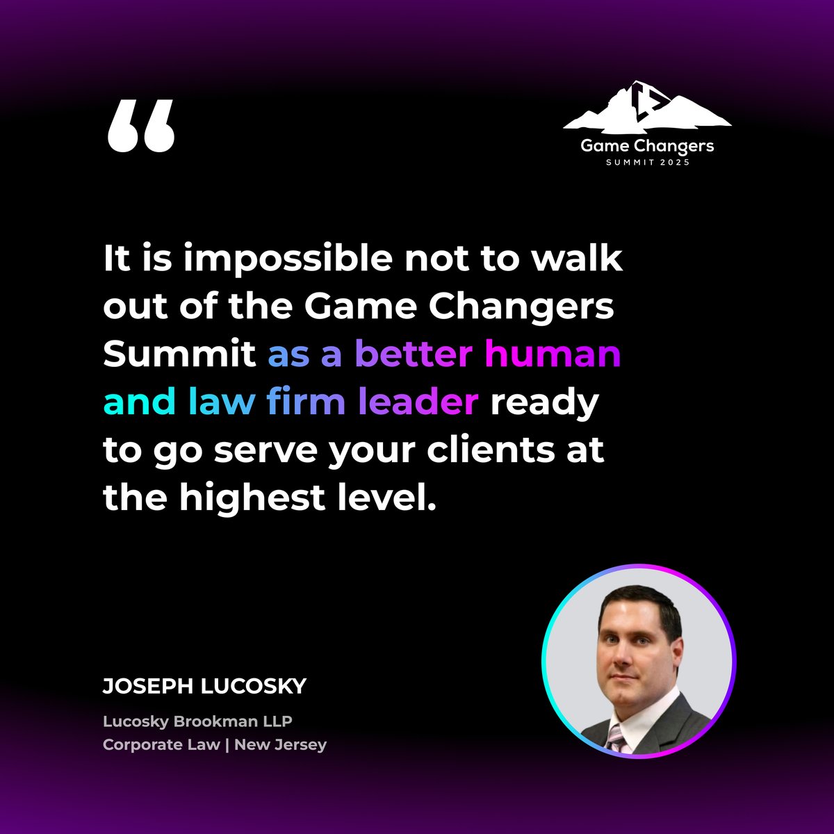 “Walk out a better human. A better leader.” – Joseph Lucosky

That’s the Summit effect.

👉 crispsummit.com
#CrispSummit