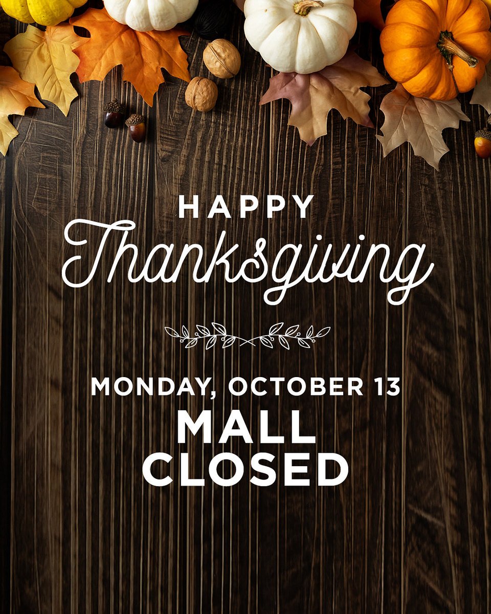 Wishing everyone a wonderful Thanksgiving!  Devonshire Mall will@be closed today #happythanksgiving