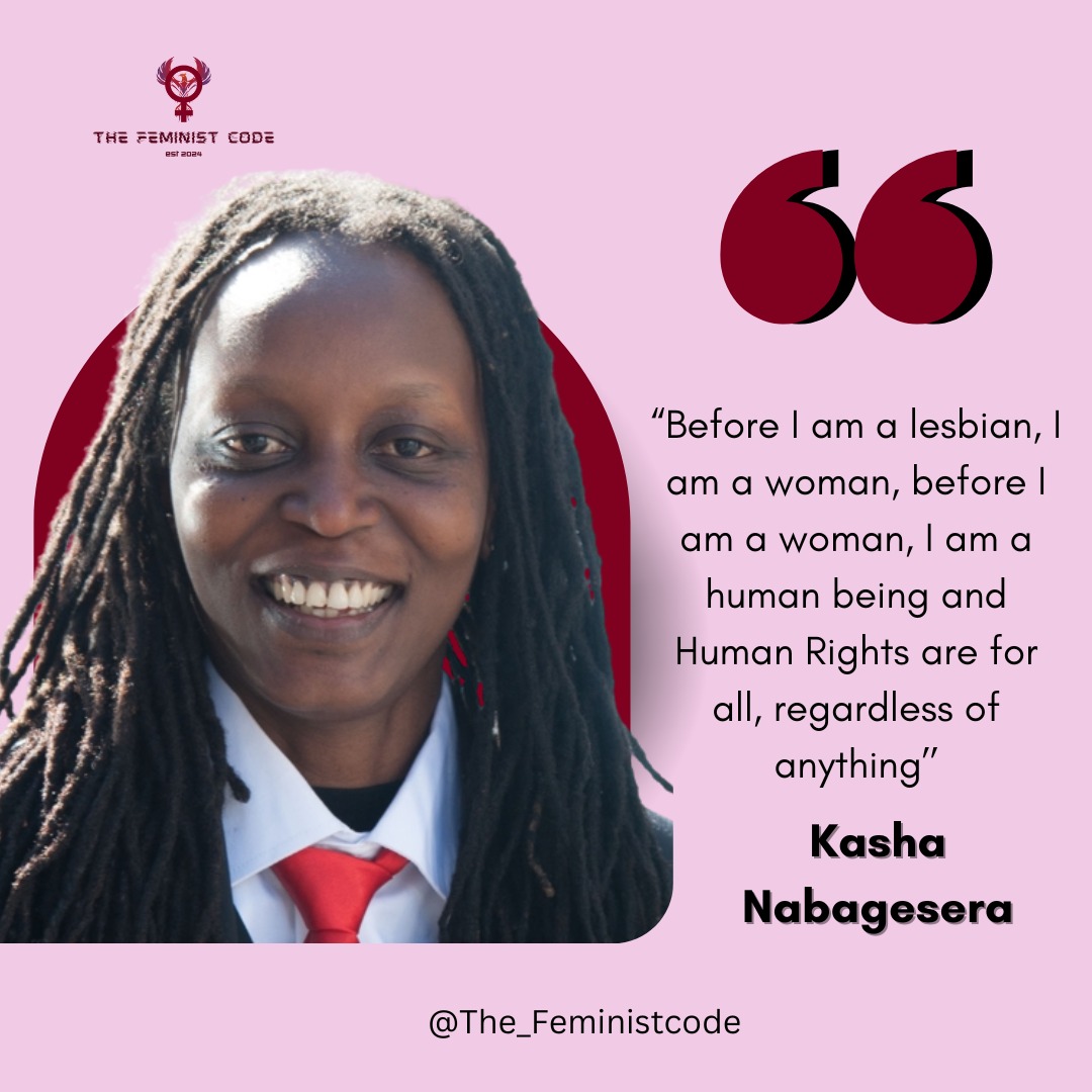 TheFeministcode's tweet image. ✨Before identity, before labels, comes humanity.
Kasha Nabagesera reminds us that Human Rights are for ALL. 🌍💪
Let’s celebrate her courage, her voice, her truth.
#HumanRights #FeministVoices #TFC
👉 RT if you believe equality belongs to everyone.