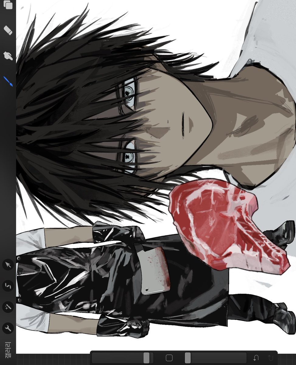 oc
진상이 고기 정량보다 더 달라고하면 쩝..하고 더 줄 것 같음