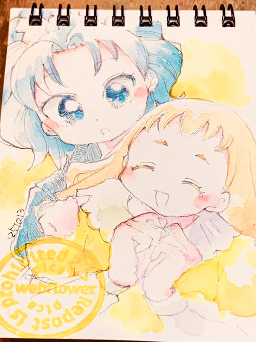 #プリキュア版深夜の真剣お絵描き60分一本勝負 あおひまー