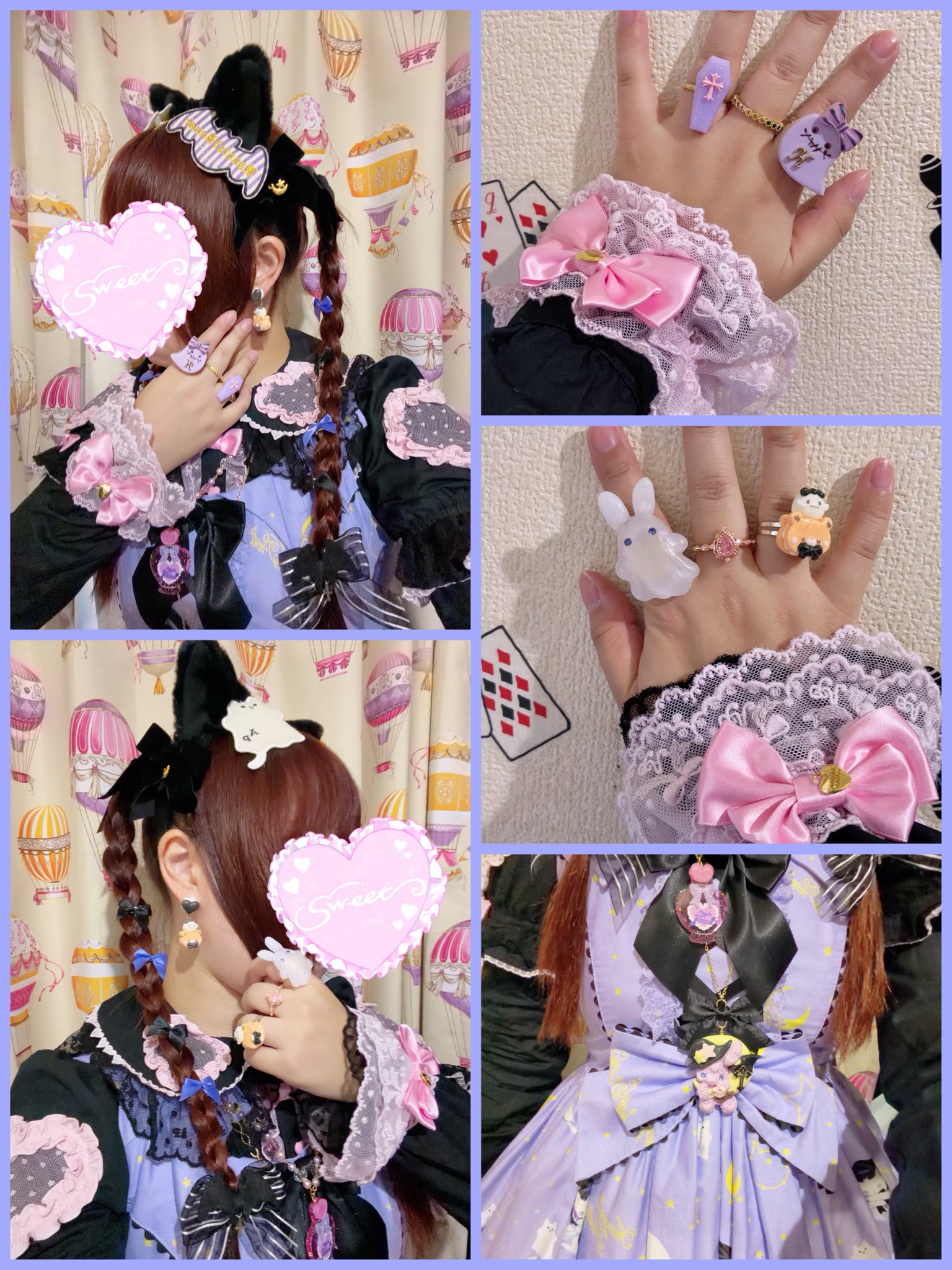 Magical Milk Catsパーカ(ラベンダー)