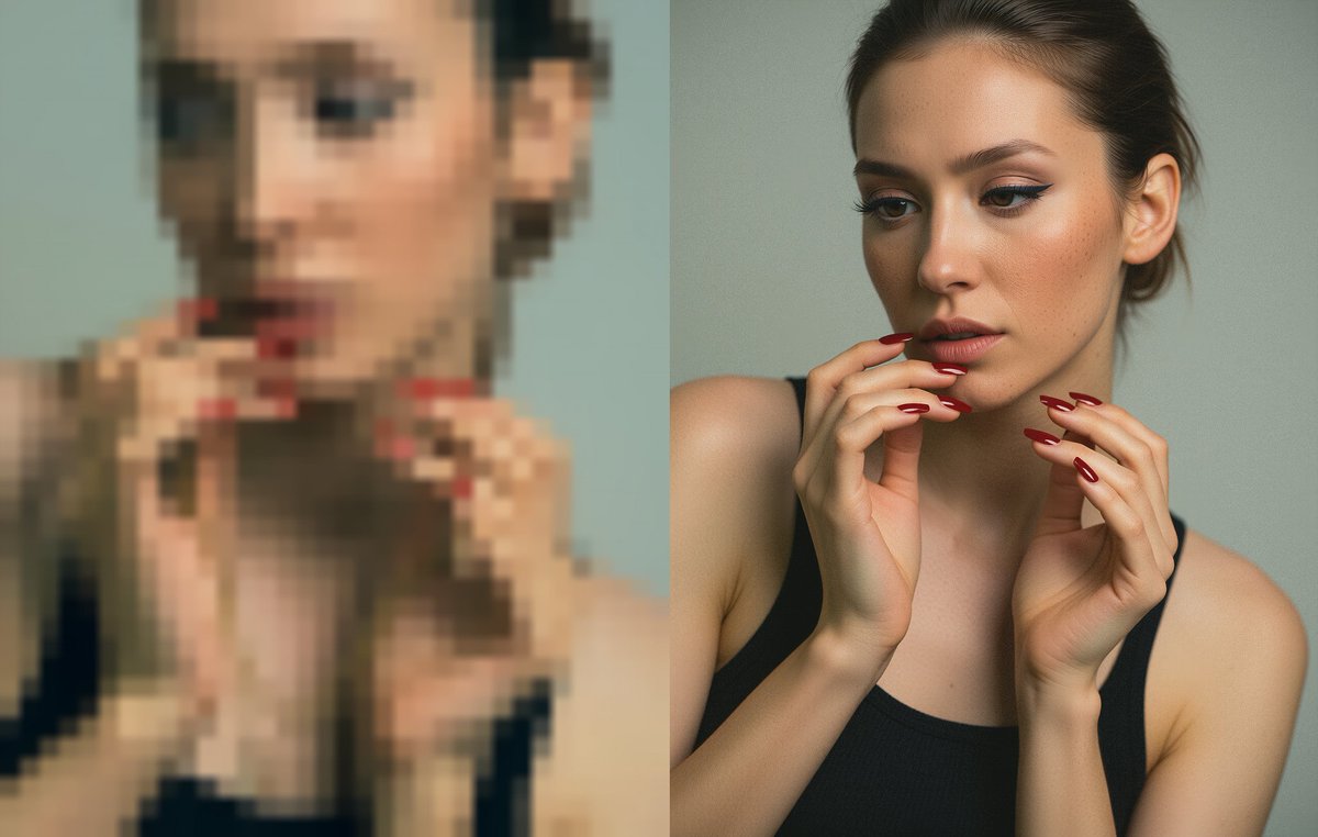 Ramonnavarro's tweet image. Top tip @Alibaba_Qwen Qwen-Image Edit-2509 is the perfect CIA-like photo unpixellation tool #OpenSource  @ComfyUI