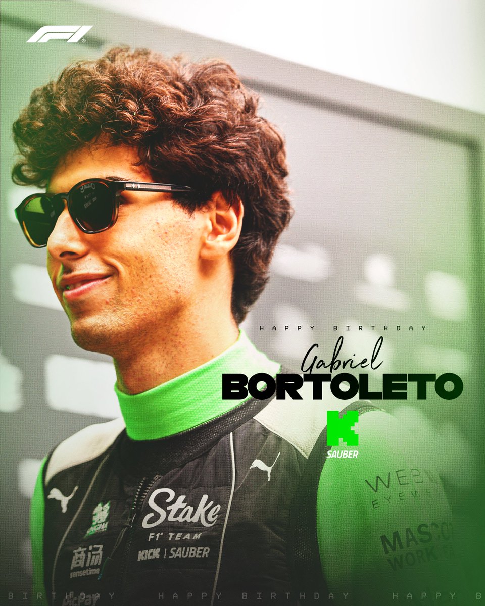 Formula 1 (@f1) on Twitter photo Happy 21st Birthday to you, <a href="/gabortoleto85/">Gabriel Bortoleto</a> 🥳
We hope you have a great day! 🙌
#F1 Happy 21st Birthday to you, <a href="/gabortoleto85/">Gabriel Bortoleto</a> 🥳
We hope you have a great day! 🙌
#F1