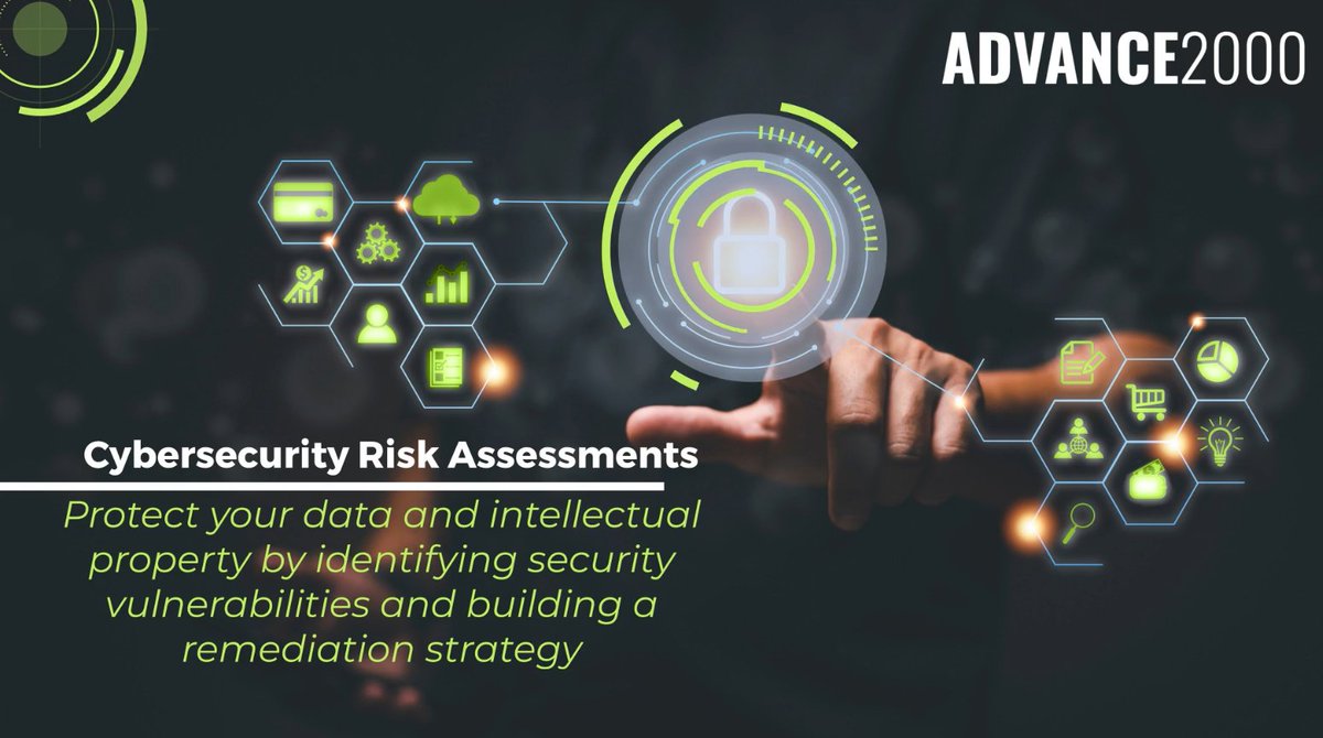 Cyber threats evolve fast, your defense should too.
See on how Advance2000 helps protect businesses with end-to-end cybersecurity solutions youtu.be/emNTylv5s1s

Schedule your Cybersecurity Risk Assessment! advance2000.com/contact/

#Advance2000 #Cybersecurity #CyberAwareness