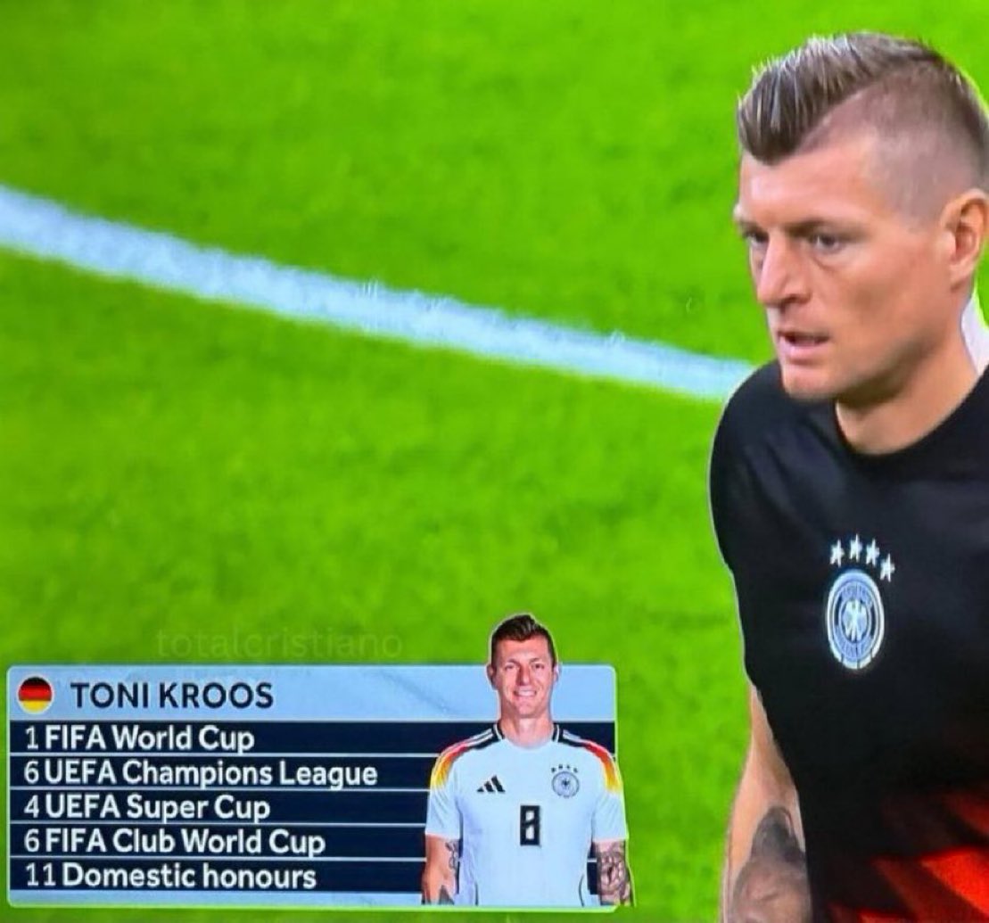 Toni Kroos’ CV. What the f*ck.