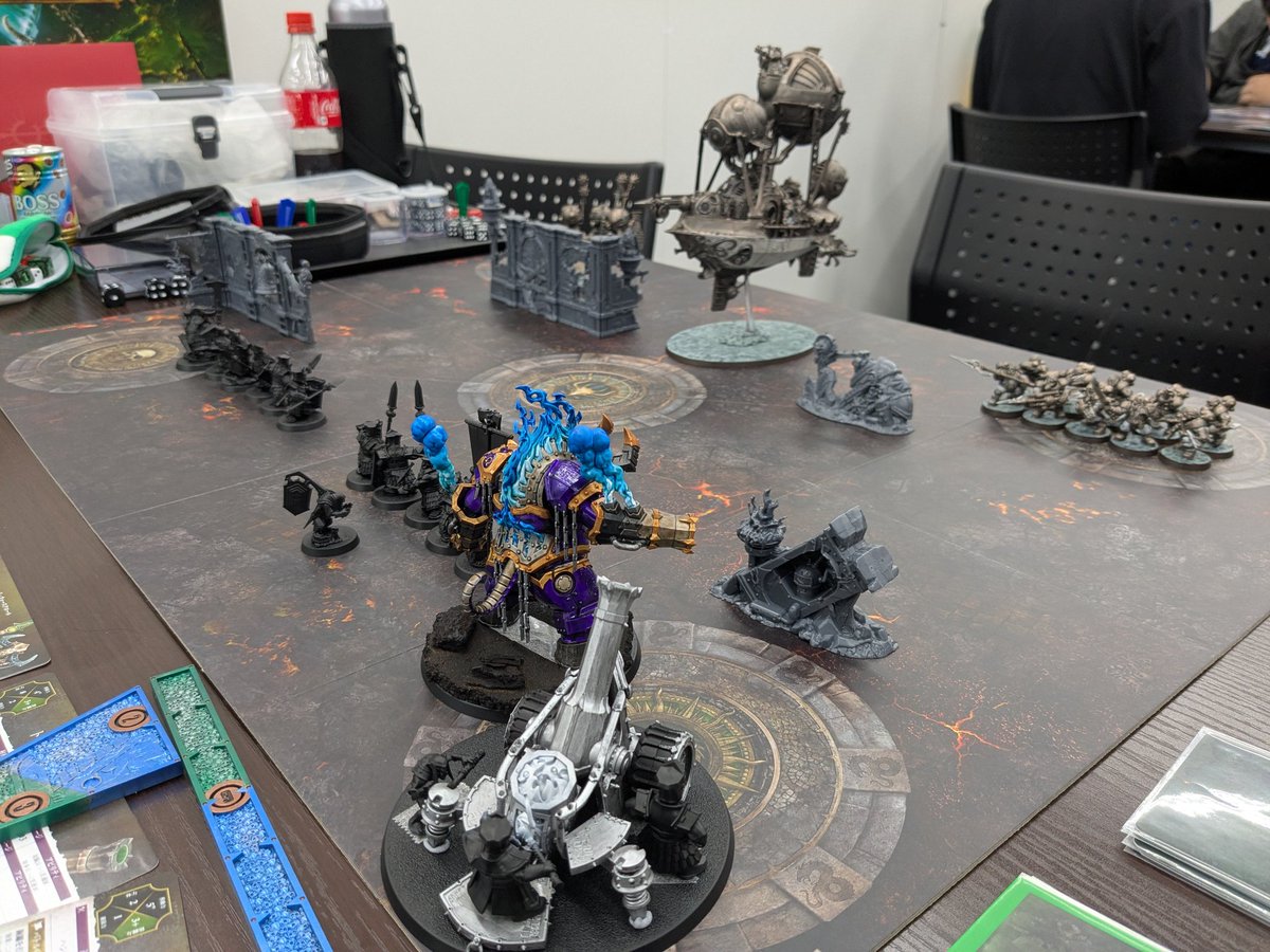 TACOS_ZAM's tweet image. ワンダーグー入間店さんで、スピアヘッド2戦やってきました！
2連戦して、最後はフラフラでしたがやはりスピアヘッドおもろい。
ウォーハンマーとかさん、お相手ありがとうございました！