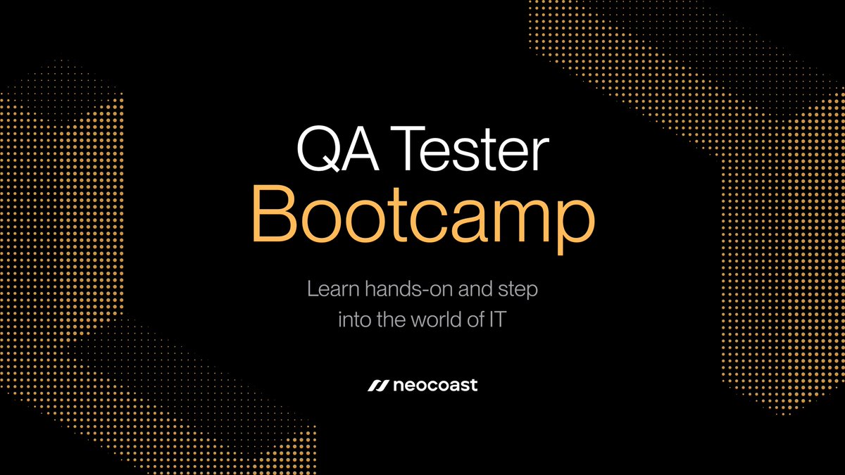 Want to step into IT? This is your chance. Crush bugs, not your dreams 🪲

Join our free QA Tester Bootcamp at Neocoast! 5 Saturdays of hands-on learning and become a QA Analyst Trainee (No experience needed)

🔗 Apply here: forms.gle/5jqMNYTf4N59XH…

#FreeBootcamp