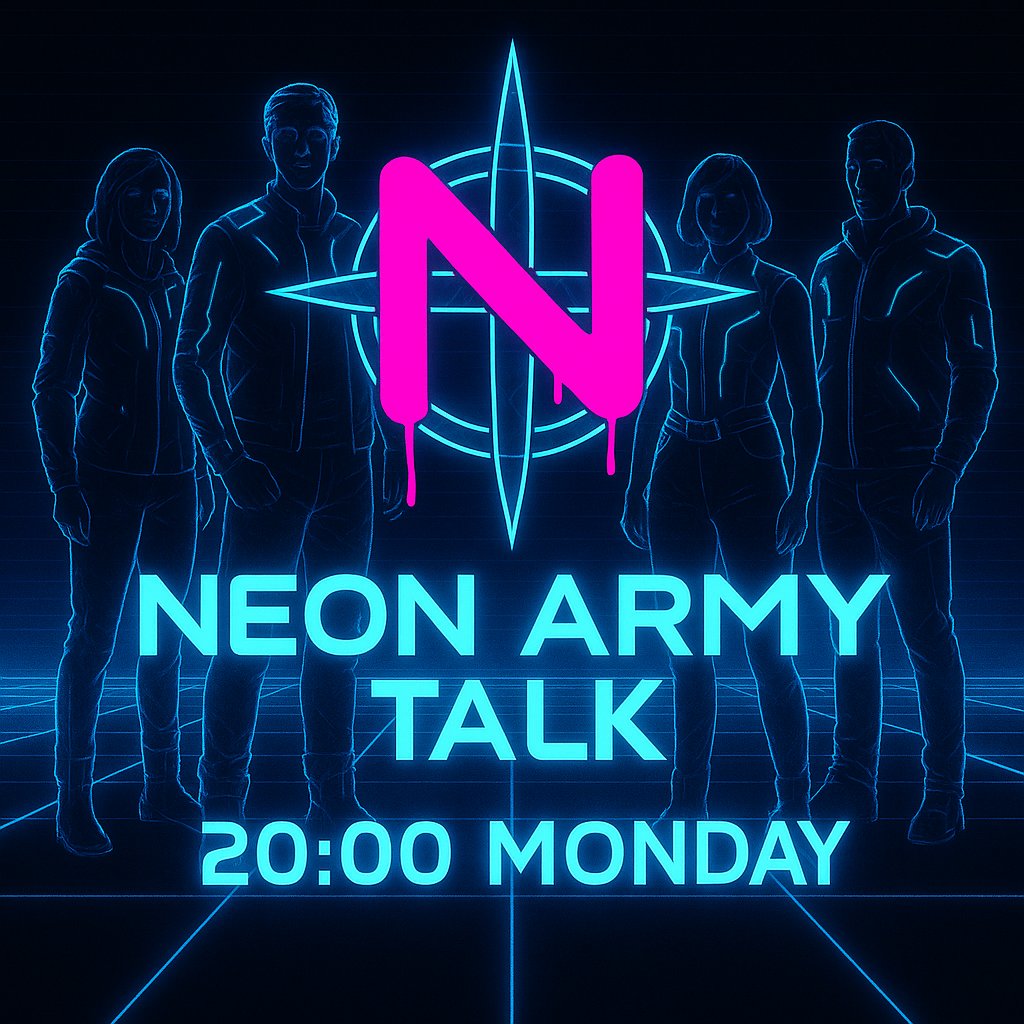 𝐌𝐞𝐭𝐚𝐯𝐞𝐫𝐬𝐞-𝐍𝐞𝐰𝐬, 𝐓𝐚𝐤𝐭𝐢𝐤 &amp; 𝐙𝐮𝐤𝐮𝐧𝐟𝐭𝐬𝐩𝐥ä𝐧𝐞 ⚡

👉 Sei live dabei, werde Teil der NEON ARMY
 👉 Teile deine Ideen &amp; bring dein Licht ins Grid
 👉 Wir sprechen über Gaming, das Metaverse und die Zukunft der Neon Army.

<a href="/staratlas/">Star Atlas</a>
 <a href="/WeAreStarAtlas/">Star Atlas Community</a>