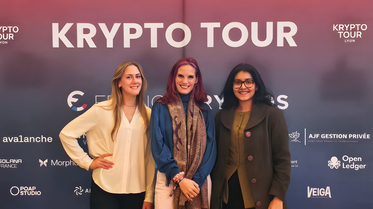 thanks to everyone we met and interviewed at krypto tour lyon

for the energy, the ideas, and the amazing conversations

we met founders, creators, and the <a href="/KRYPTOSPHERE_/">KRYPTOSPHERE®</a> community
and wrapped it all up at an after party that felt more like a family reunion than an event