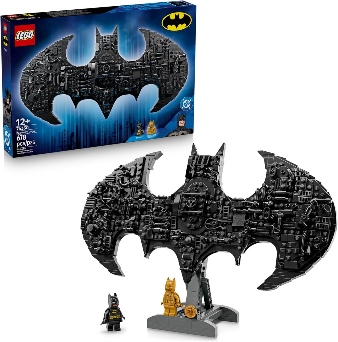 IGNDeals's tweet image. LEGO DC Batman: Batman Logo set with the golden 20th anniversary LEGO Batman minifigure is up for preorder for $79.99 and was the most-ordered of the new LEGO Batman sets over the weekend. Comes out March 1. zdcs.link/9YMdZl