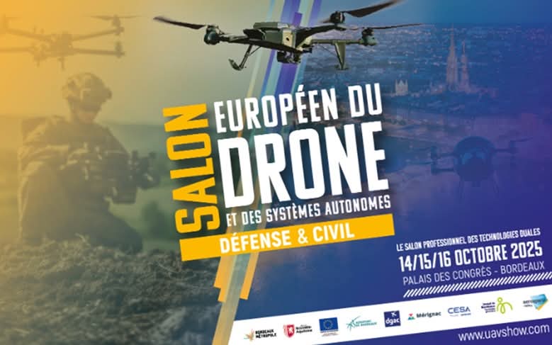 Notre #entreprise sera présente cette semaine à l'UAV SHOW à #Bordeaux sous plusieurs formes :
- nos #drones du projet "DALI" seront présents sur le stand de la <a href="/DGA/">Direction générale de l'armement 🇫🇷</a> avec notre bureau d'études Drone-Design 
- les 2 associés fondateurs de l'entreprise seront présents sur le salon