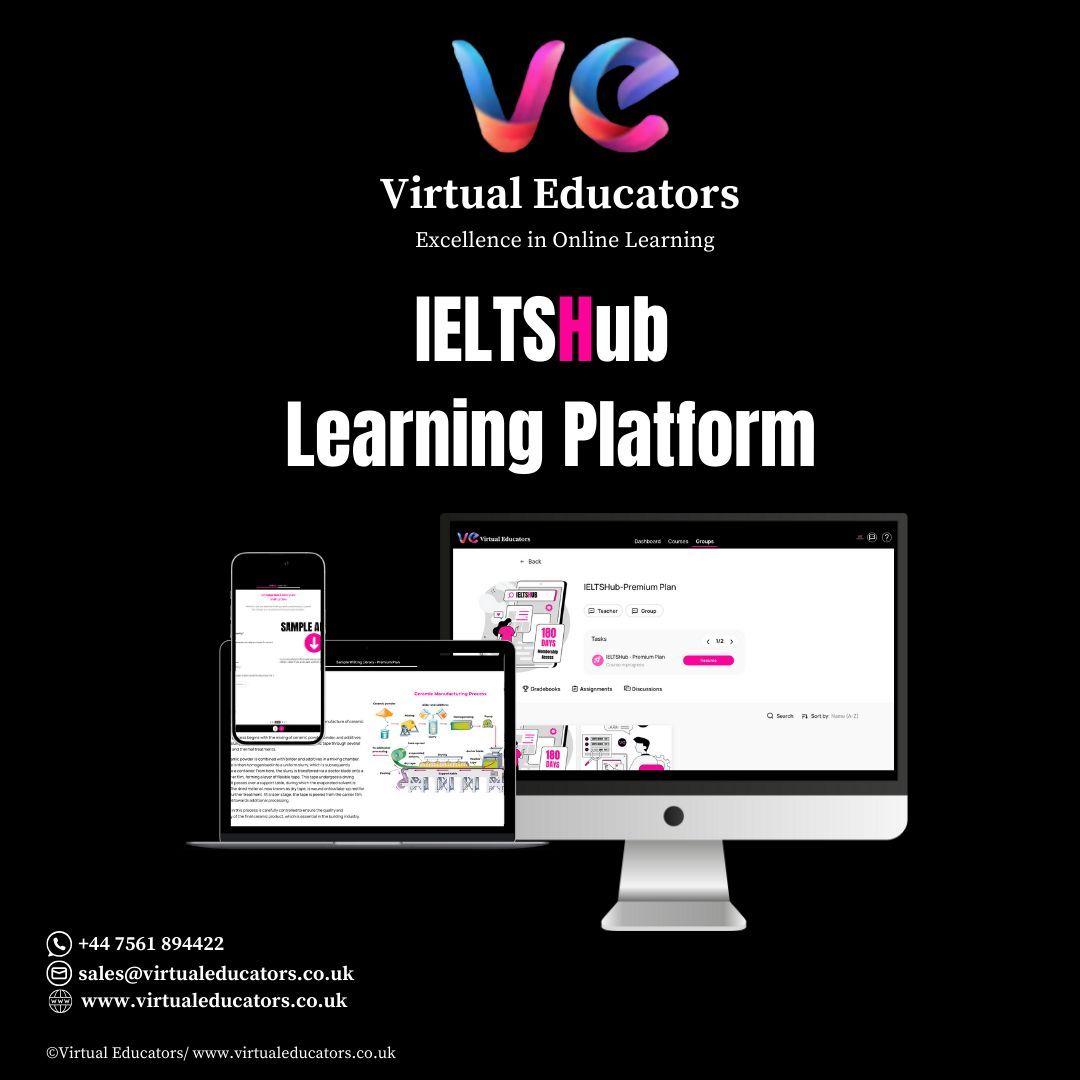 V_educators's tweet photo. 🎯 Get IELTS-ready anywhere, anytime!

Our IELTS Online Platform offers:
💻 Academic &amp; General modules
📊 Instant scoring &amp; AI feedback
🎤 Speaking &amp; Writing evaluations

Reach your band goals with Virtual Educators 👉 https://t.co/LH8SBsgmqD https://t.co/VX9g06YqOw