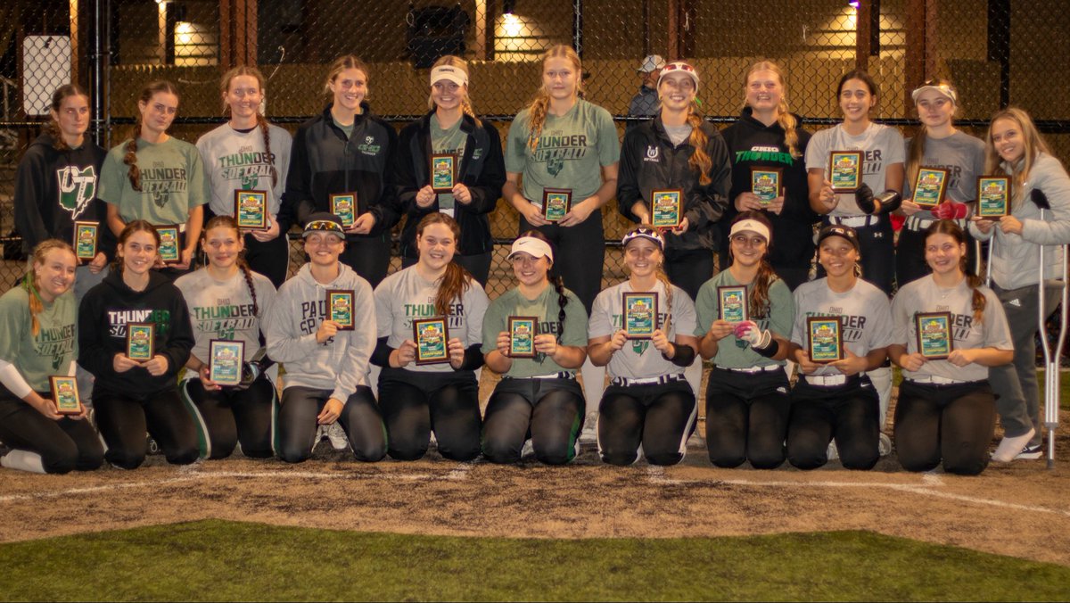 It was an all Ohio Thunder championship at the Ohio Thunder Fall Classic last night as we battled the <a href="/OhioThunder08/">Ohio Thunder '08</a> under the lights for the title. Once the dust settled we finished the day 4-0 scoring 6️⃣7️⃣ runs and bringing home the championship. 💪🏻