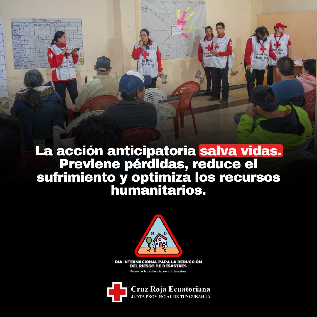 𝗛𝗼𝘆 𝗲𝘀 𝗲𝗹 𝗗𝗶́𝗮 𝗜𝗻𝘁𝗲𝗿𝗻𝗮𝗰𝗶𝗼𝗻𝗮𝗹 𝗽𝗮𝗿𝗮 𝗹𝗮 𝗥𝗲𝗱𝘂𝗰𝗶𝗼́𝗻 𝗱𝗲𝗹 𝗥𝗶𝗲𝘀𝗴𝗼 𝗱𝗲 𝗗𝗲𝘀𝗮𝘀𝘁𝗿𝗲 🌋
Cuando nos preparamos con las comunidades antes de la emergencia, prevenimos pérdidas, reducimos el sufrimiento y usamos mejor cada recurso humanitario