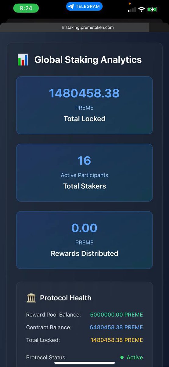 <a href="/eth_exy/">Exy</a> Gold and Silver hitting ATHs, and BTC next, meanwhile you can stake $PREME and earn real rewards 

Buy here: 0x8c62ac3b71db8c81a764b84ffbc2a8d0bad7f111
Stake &amp; earn: staking.premetoken.com
DM for $30 + 100% bonus: t.me/PremeToken

#PREME #FULEVEL #FAMILY #BAS