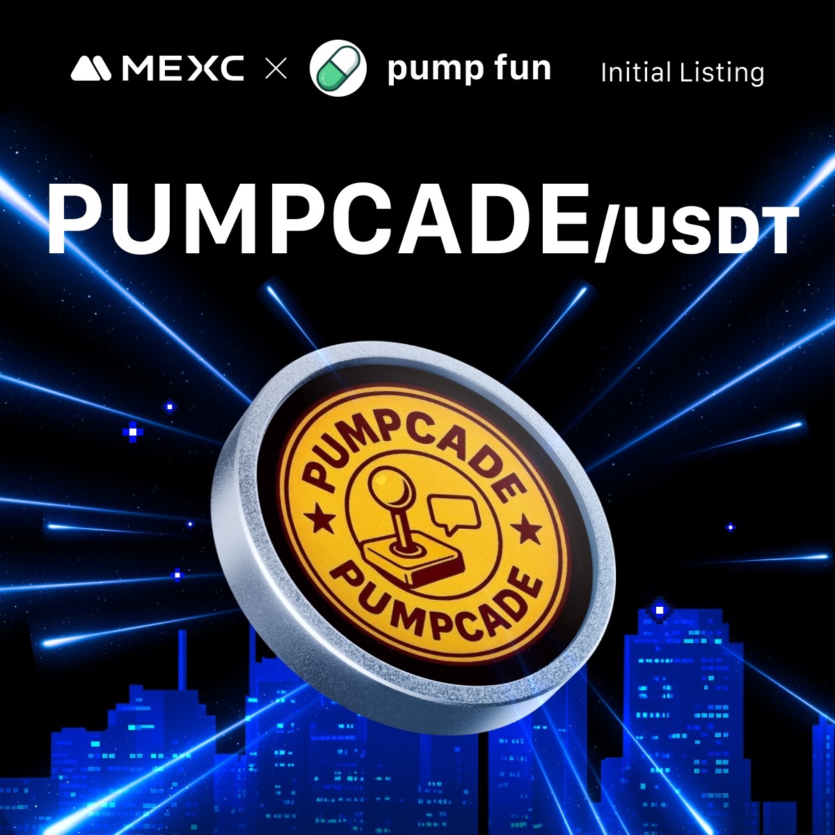 MEXC_Listings's tweet image. 🕹️#MEXC #MEME+ Initial Listing | @pumpcade Collaboration 🕹️
🔹 $PUMPCADE @pumpcade
🔹 Listing Time: Oct 13, 2025, 14:00 (UTC)
Access to the hottest on-chain memecoins 👉
mexc.com/announcements/…