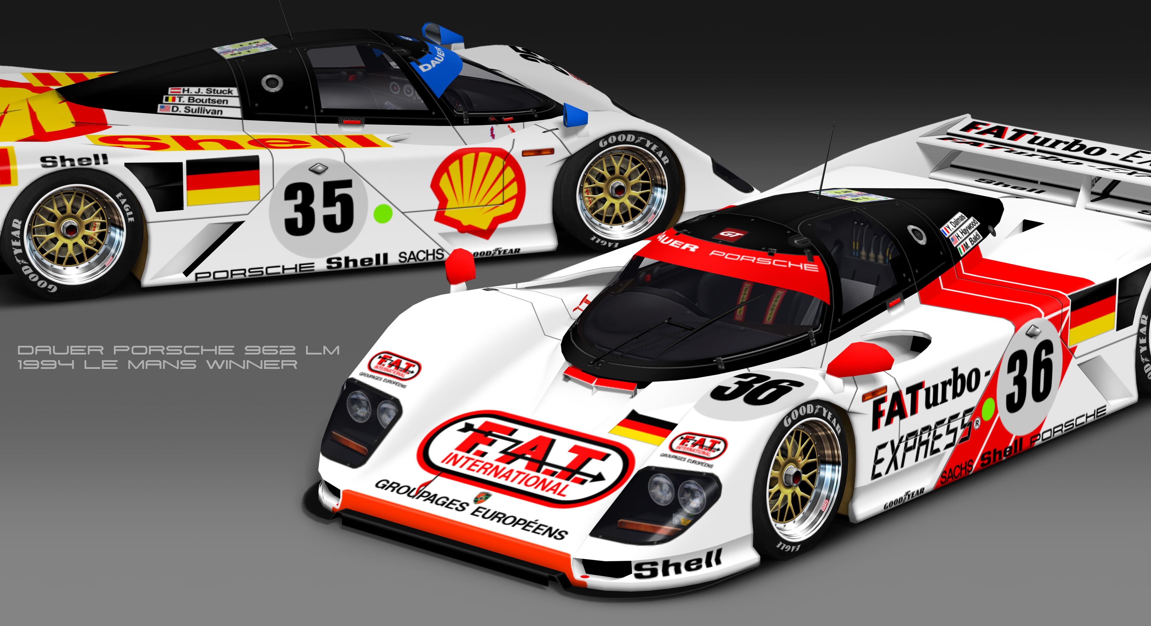 Dauer 962 LM #36 1994年ル・マンウィナー Dauer 962 LM #36 1994年ル・マンウィナー Porsche Dauer 962 GT