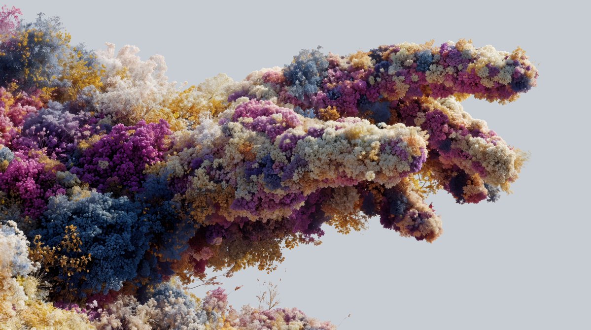 iamnotsrc's tweet image. botanical sculptures with midjourney