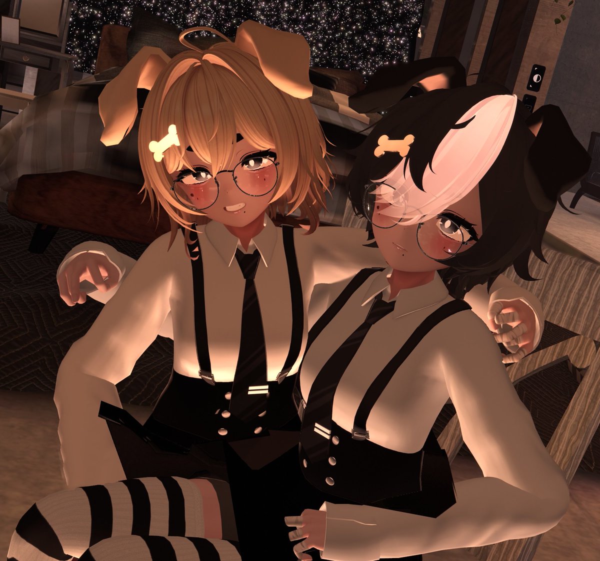 Twin Puppers 🐶🐾#VRChatPhotography #VRChat