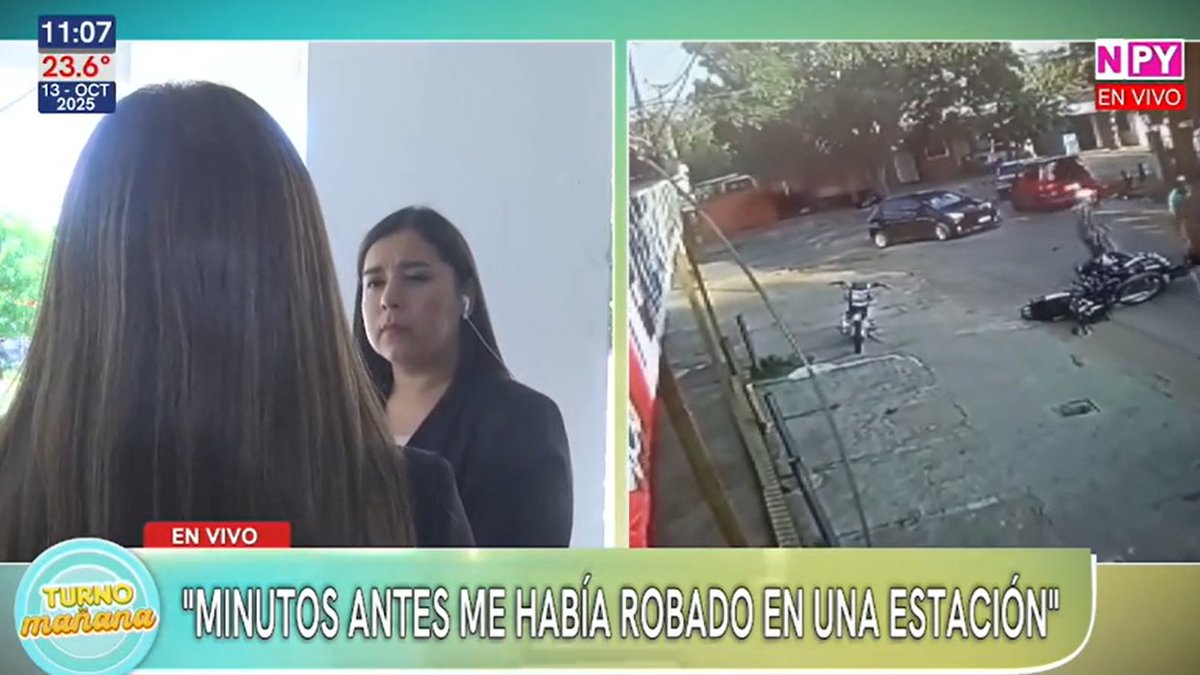 |AHORA| Caso Motobolt:

▪️Una joven asegura que fue asaltada por Bruno Acosta antes del episodio fatal ocurrido en Luque.

▪️Según su versión, el ahora fallecido la había despojado de su telefono celular minutos antes en una estación de servicios.

▪️"Ellos eran una pandilla.