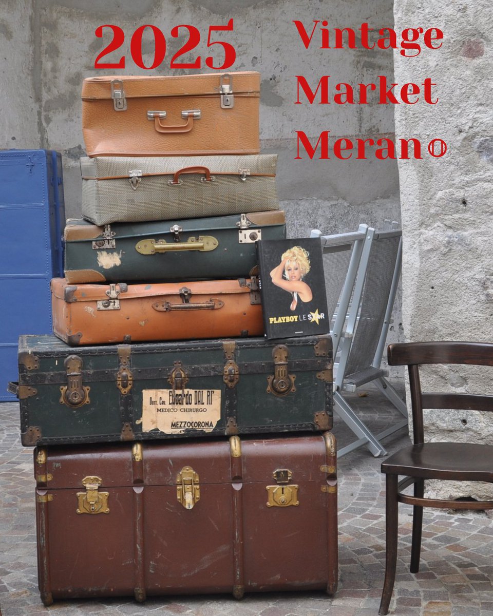 Touriseum's tweet image. Vintage Market Meran-o
🗓️ 8.–9. November/novembre
🕦 von/dalle 09:00 bis/alle 16:30 Uhr
📍 Schloss Trauttmansdorff, Touriseum
🎟️ Spätherbst-Ticket/biglietto di tardo autunno: €10 (kostenlos für unter 18-Jährige/gratis sotto i 18 anni) 
#touriseum #vintage #vintagemarket2025