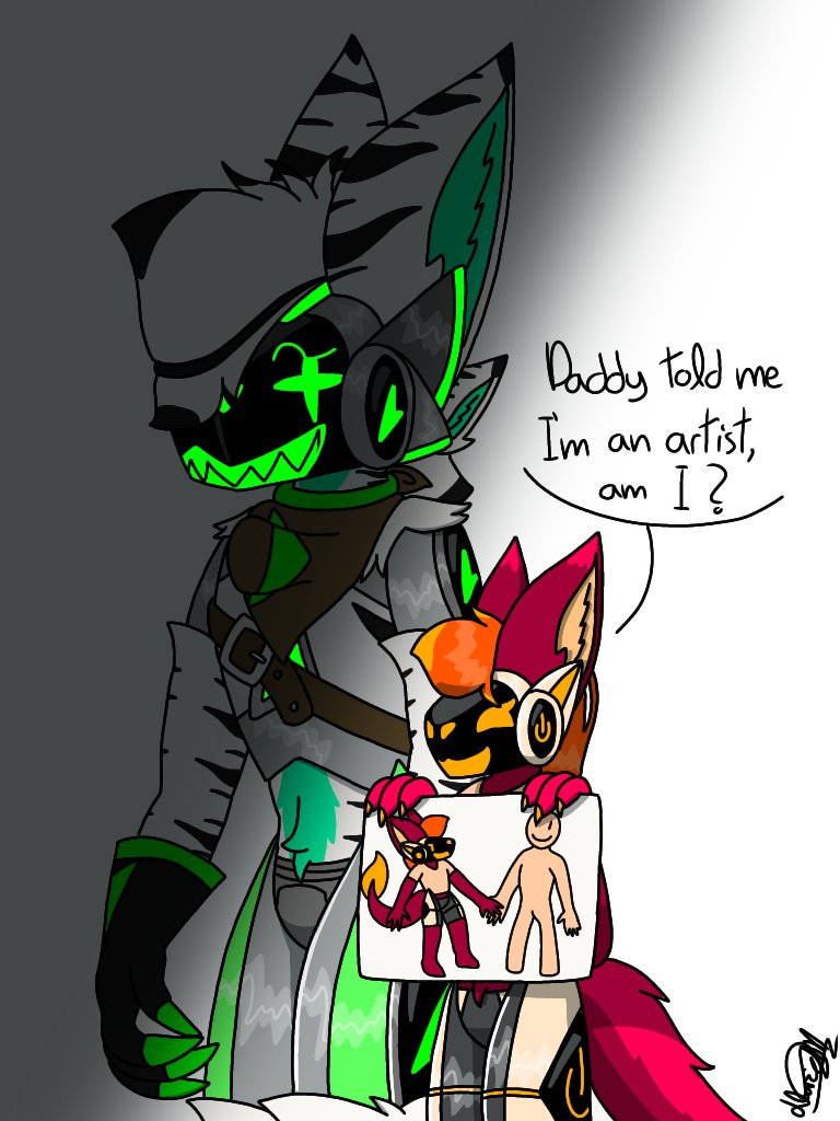 Like father like daughter 🦓
#furry #furryart #protogen #digitalart #art