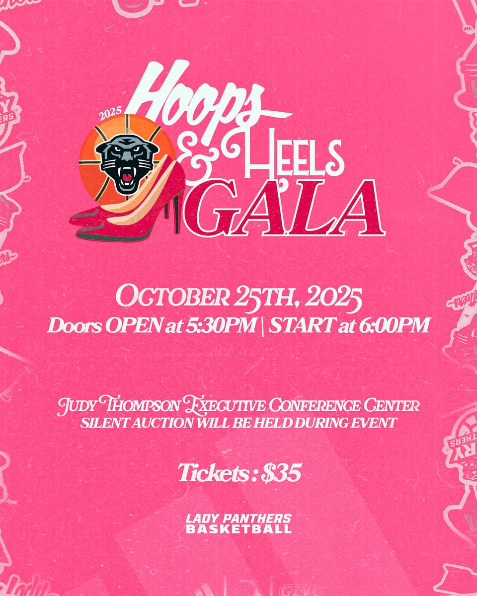 Less than 2 weeks away: Drury Lady Panthers Hoops and Heels Gala!!
Come out and join us for a night of celebration, inspiration, and Panther pride! Enjoy dinner, auctions, and the chance to meet the team. 🐾🏀✨
Get your tickets now — you won't want to miss it! #HoopsAndHeels