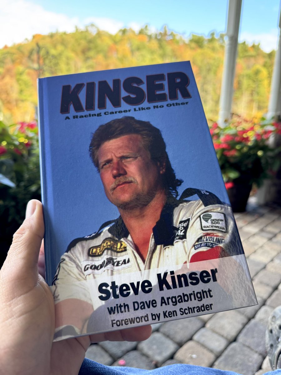 Taking a break on this fall morning to read more from a new book… Kinser. 

My favorite author, and pal, <a href="/DaveArgabright/">Dave Argabright</a> helped The King 👑 chronicle his life like only Dave can. 

This is a must read, for ALL racing fans. You can get yours at daveargabright.com