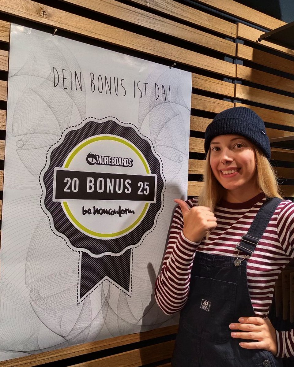 moreboards's tweet photo. Dein MOREBOARDS Stammkunden-Bonus ist da! 🎉 Unsere Mitarbeiter freuen sich schon, dich im Store zu begrüßen! 

#bonus #bonus2025 #moreboards #buylocal https://t.co/P6j7AAQr1q