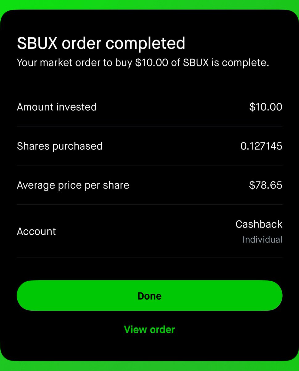 3KComeback's tweet image. For my 2nd @RobinhoodApp account that is fully funded with my 3% cash back rewards from the $HOOD card…
I purchased $10 of #PFE and $10 of $SBUX, providing a dividend of 6.9% and 3.11%, respectively.
Not much, but we’re building steady income from “free” money!!