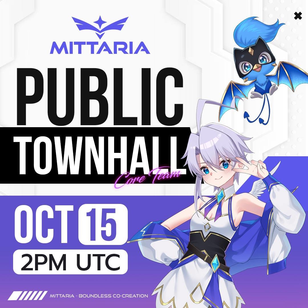 The galaxy calls 💫

Join <a href="/Mittaria_Origin/">Mittaria 💫</a> for our monthly townhall update:

🗓️ Oct 15, 2025
🕑 2PM UTC
📍 X Stream

See you there🧚
