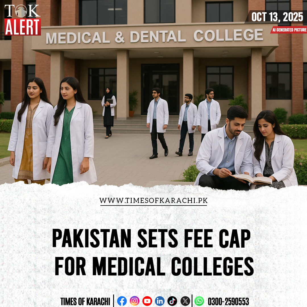 Official notification from PMDC regarding medical college fee cap