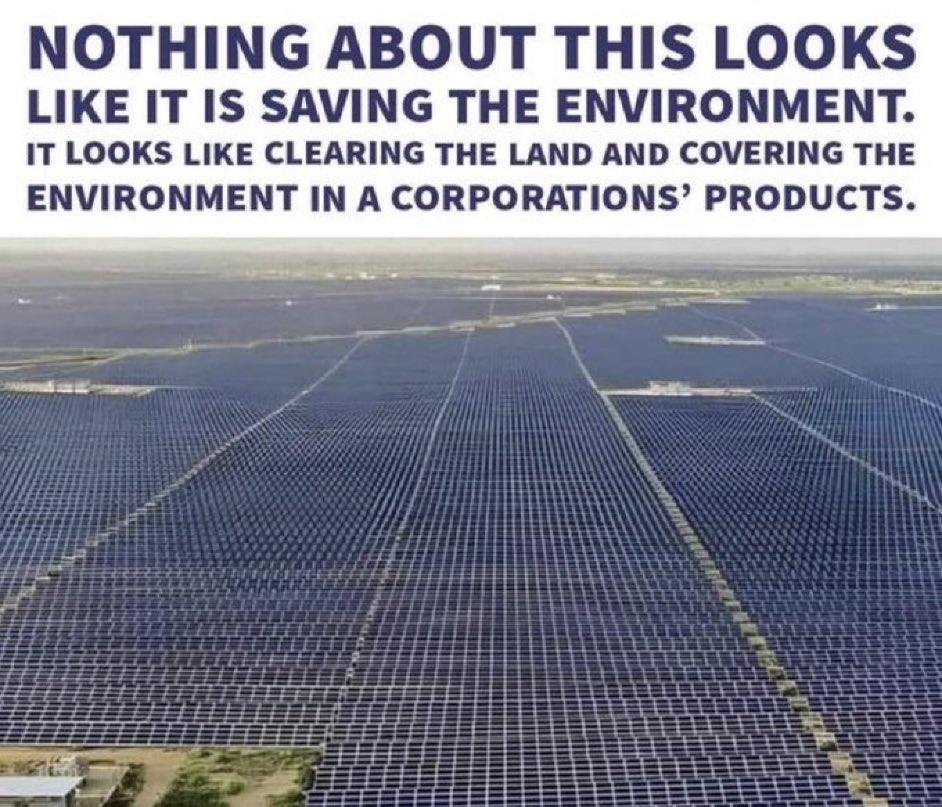 Old school environmentalism that focused on ecosystems, photosynthesis and the protection of land, water, nature and wildlife has been hijacked by the corporatism of net zero. A Government-NGO-corporate-industrial-climate complex that’s become another gigantic transfer of wealth.