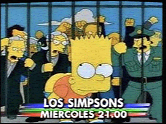 ¡Bart hace una broma telefónica internacional!
¡Y termina causando un conflicto entre Estados Unidos y Australia!
¡Ahora tendrá que viajar al otro lado del mundo para disculparse!
¡“Los Simpsons”, estreno!
Este miércoles a las 9 de la noche por TELEFE
[Noviembre 1995]