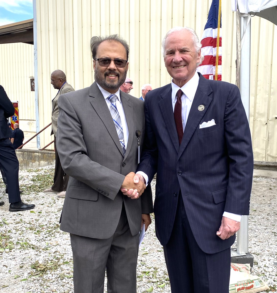 Dr. Hadi Hamid, AVP for industrial-related technology and workforce, represented Denmark Technical College at the ribbon cutting for Circular Composite Solutions. The $53.7 million investment will create 70 jobs, with DTC exploring robotics and PLC training partnerships.