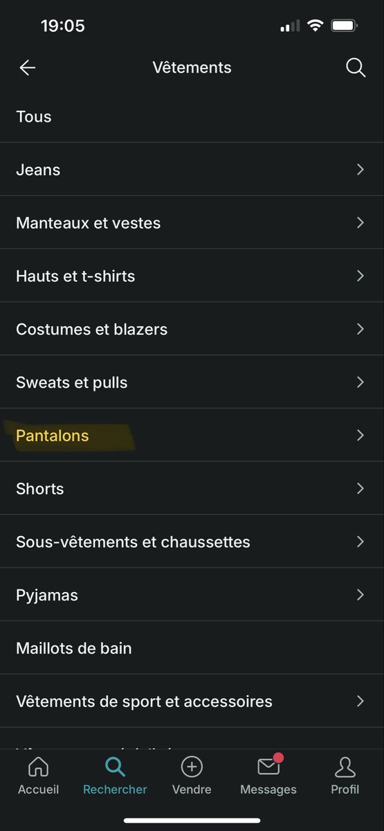 vukathers's tweet image. et après juste les filtres normaux (couleur, taille, état du vêtement…)