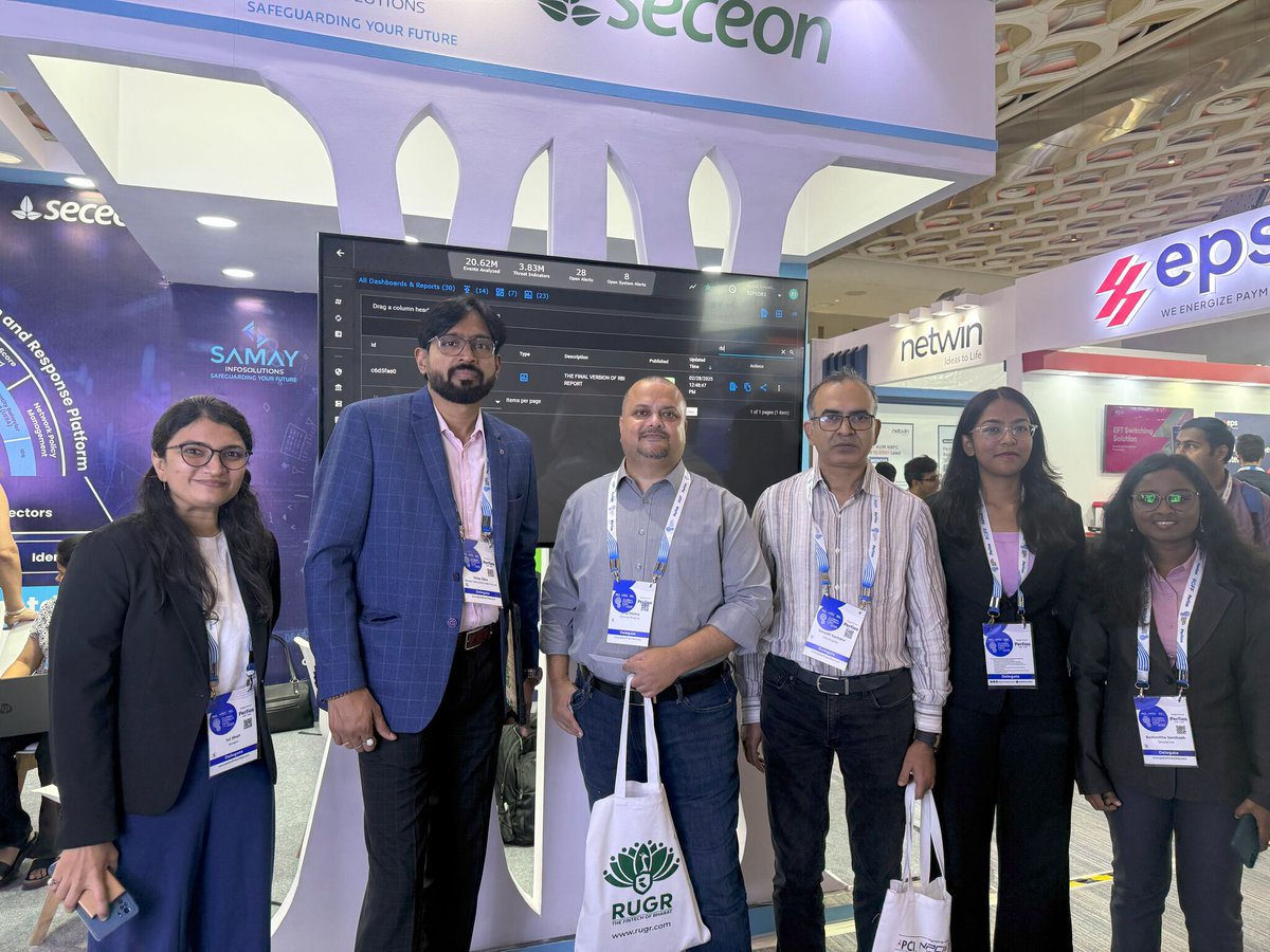 Seceon_Inc's tweet image. 🔥 Day 2 at #GFF2025!

The energy’s electric as we connect with fintech leaders reimagining security for the digital economy.
Together with Samay Infosolutions Pvt. Ltd., we’re showcasing how @Seceon_Inc AI/ML-driven platform empowers financial institutions with:
#GlobalFintech