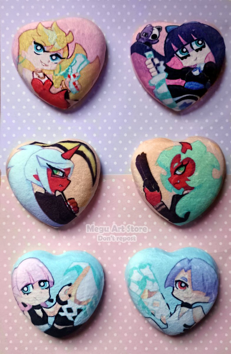 My st0re is open again!!
I have these new wooden Pikmin keychains and Panty &amp; Stocking plush buttons 🌱💜

Please mind I can't ship to US for now 😢