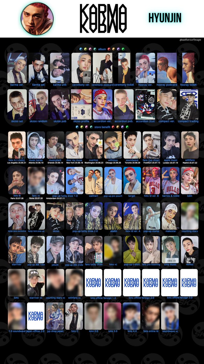 스트레이키즈 Stray Kids KARMA photocard wishlist . template updated

Good quality: drive.google.com/drive/folders/…
KARMA 방찬 Bang Chan 리노 Lee Know 창빈 Changbin 현진 Hyunjin