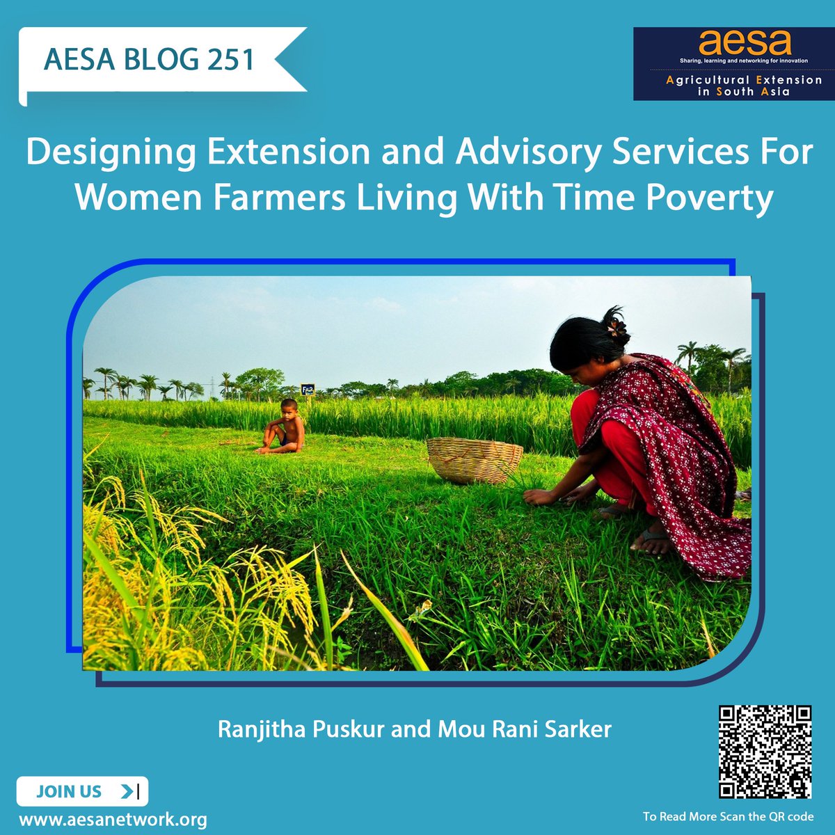 AESA_Network's tweet image. Women farmers are short on time ⏰ but not on potential.

How can extension systems adapt?

Read the AESA blog by @r_puskur &amp;amp; Mou Rani Sarker 👇

aesanetwork.org/designing-exte…

#Gender #AgExtension #AESA #ReadNow