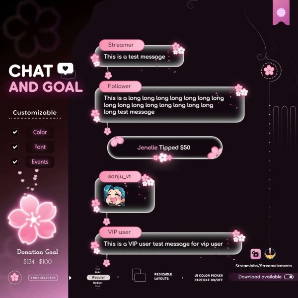 An item on my Throne wishlist just got fully funded: Sakura Chat Widget: Cherry Blossom Stream Overlay (Streamelements Setup Included). Thank you! throne.com/akaimevt #Wishlist #Throne