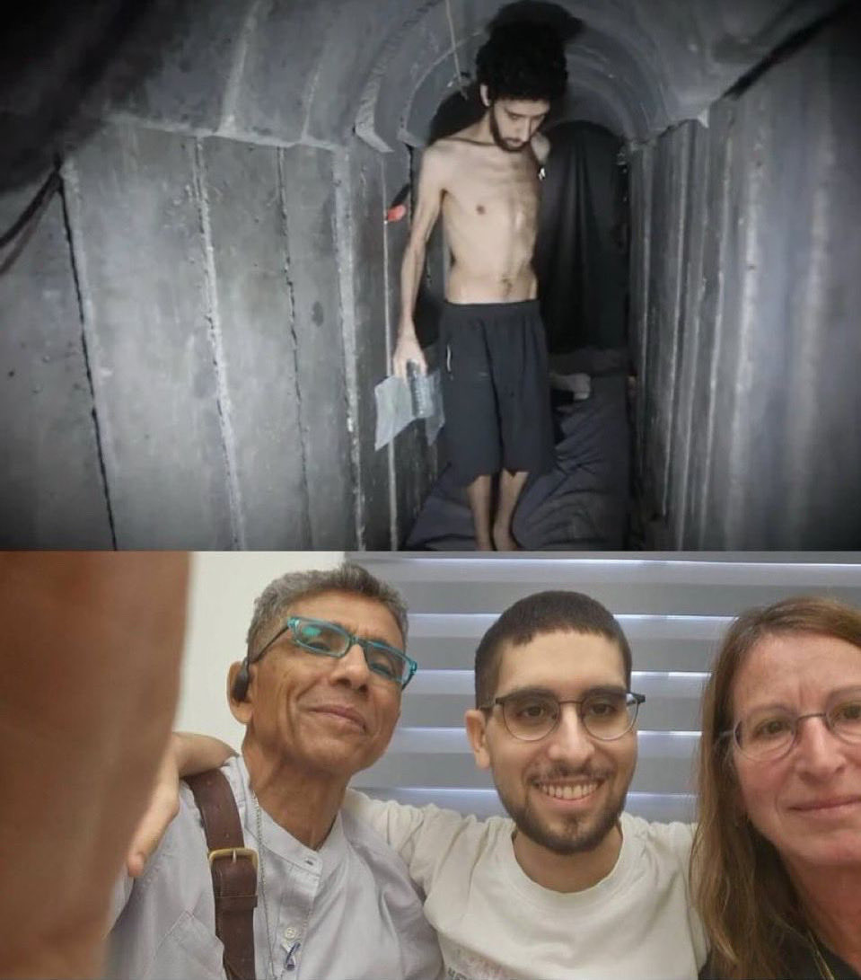 IsraelinPT's tweet photo. Evyatar David, um verdadeiro sobrevivente. Bem-vindo a casa. Bem-vindo a Israel. https://t.co/7prsnY7lhz