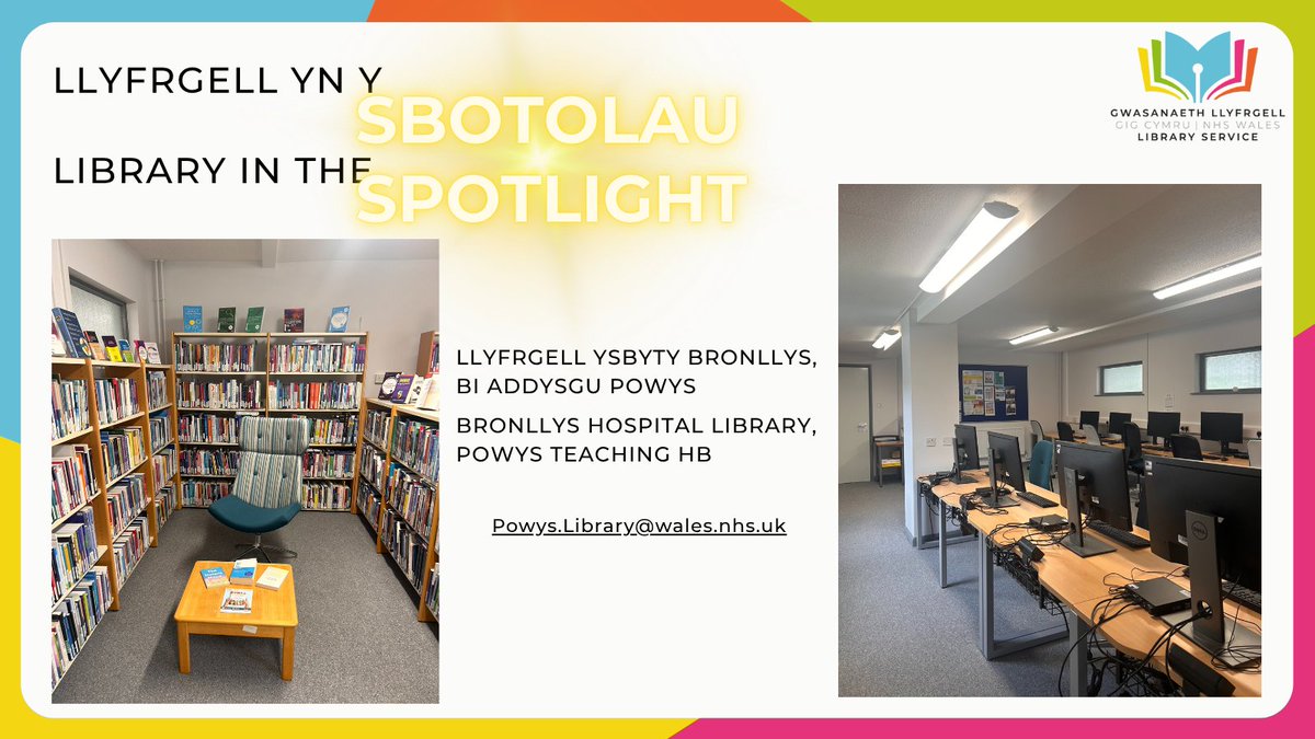 WelshHealthLib's tweet image. Ein llyfrgell yn y sbotolau&apos;r wythnos hon yw...
Llyfrgell Ysbyty Bronllys, BIAP

Our Library in the Spotlight this week is...
Bronllys Hospital Library, PTHB

Dewch o hyd i ragor o wybodaeth yma:
More information here:
nhswls.org/powys