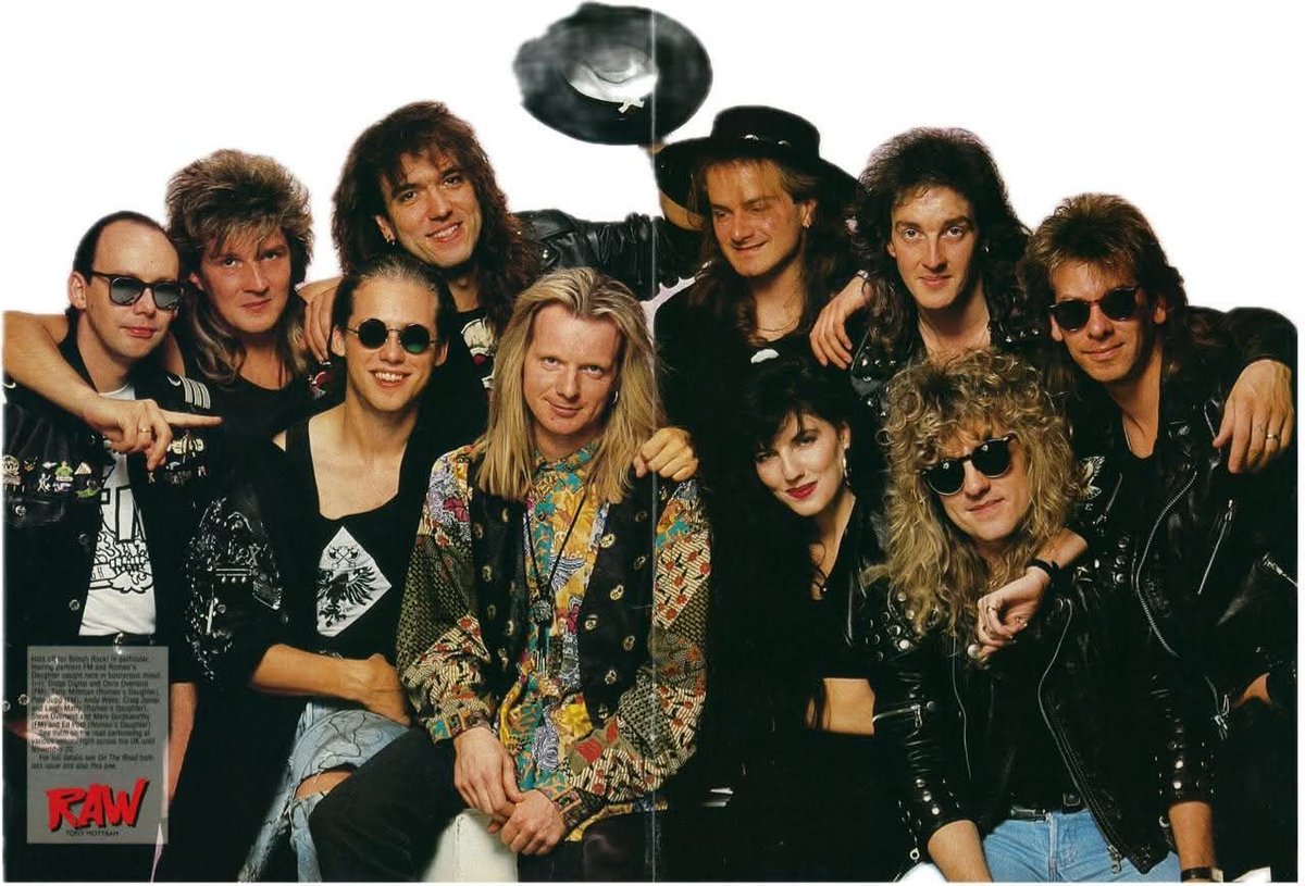 romeosdaughter's tweet image. BLAST FROM THE PAST!!!

When @FMofficial &amp;amp; @romeosdaughter band members met for the 1st time-Tough it Out Tour 1989! 🖤

#FM #RomeosDaughter #ToughItOutTour #FMOfficial #RomeosDaughterAOR #AOR #AORMusic #Rock #RockMusic #RockAndRoll #ClassicRock #ClassicRockMusic #Memories #Love