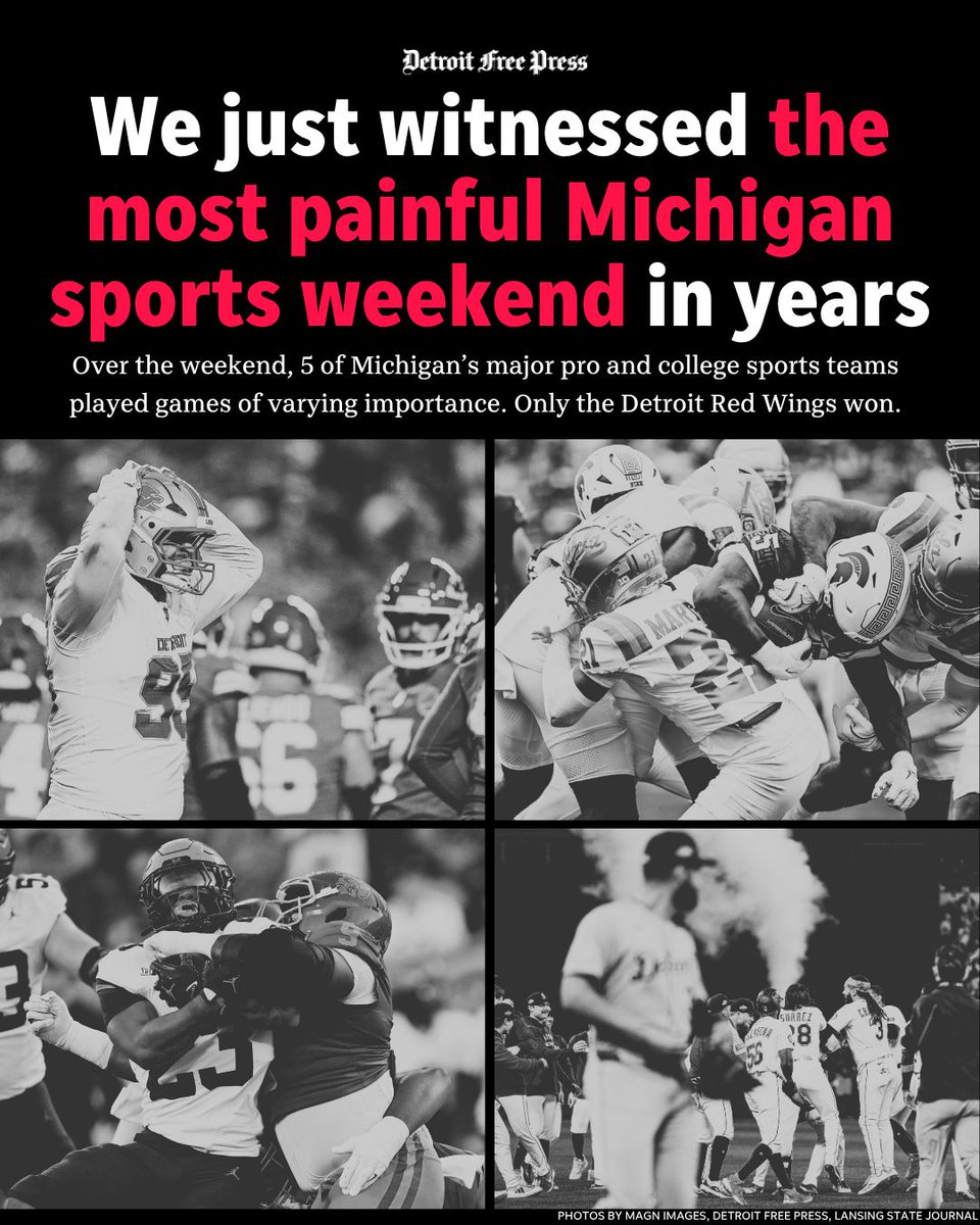 Detroit <a href="/Lions/">Detroit Lions</a>' loss merely tops off the most painful Detroit sports weekend in years bit.ly/3Wxvi3Y