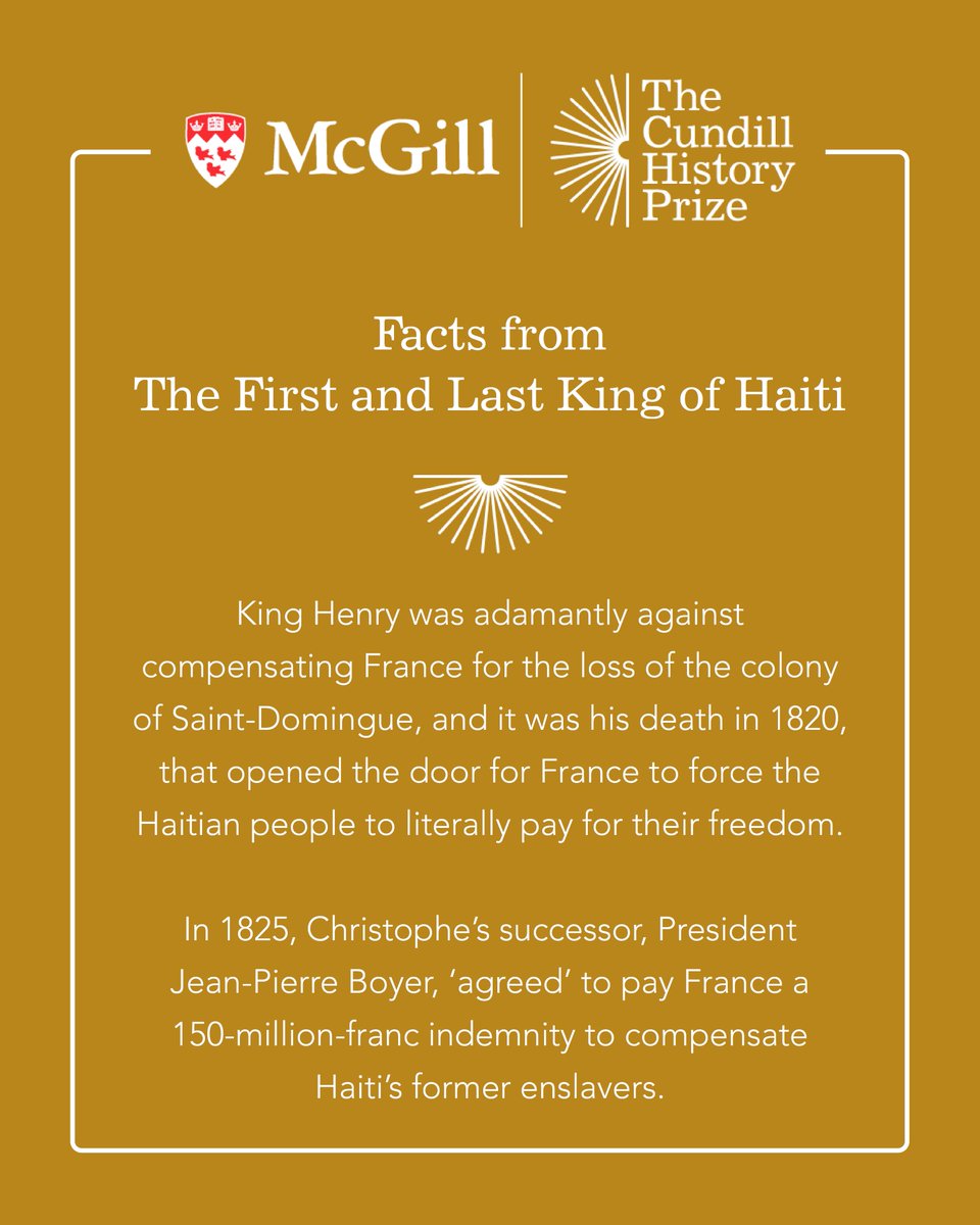 First up is ‘The First and Last King of Haiti: The Rise and Fall of Henry Christophe’, by Marlene L. Daut, published by <a href="/AAKnopf/">Alfred A. Knopf</a>. A dramatic biography of Henry Christophe, the most pivotal figure of the Haitian Revolution.

Did you know any of these facts already? 🤔