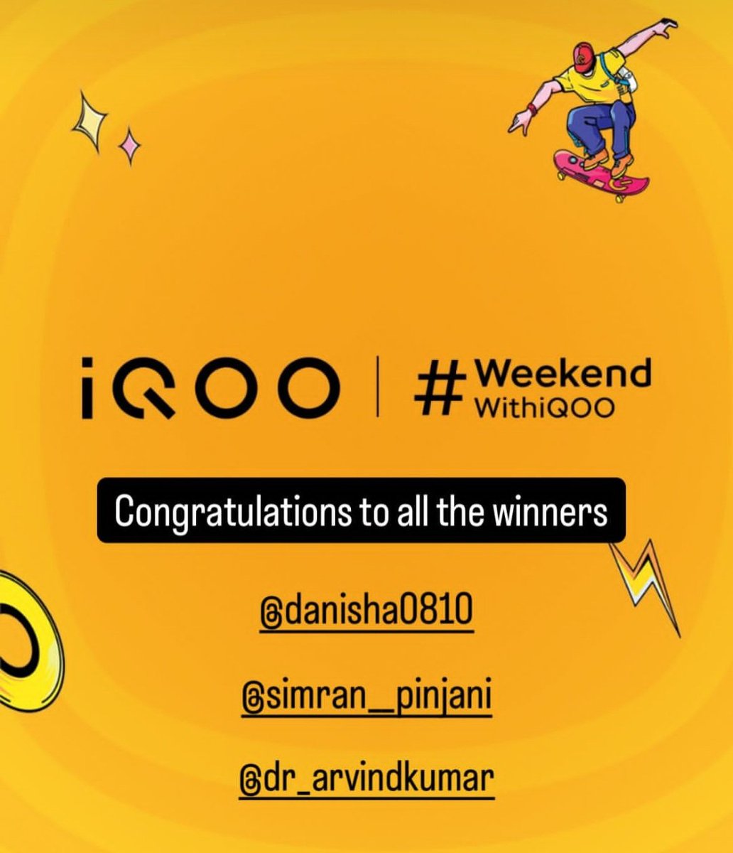 drarvindkumar's tweet image. Won!! Thank you so much @IqooInd 😊 🎉🎊🎁