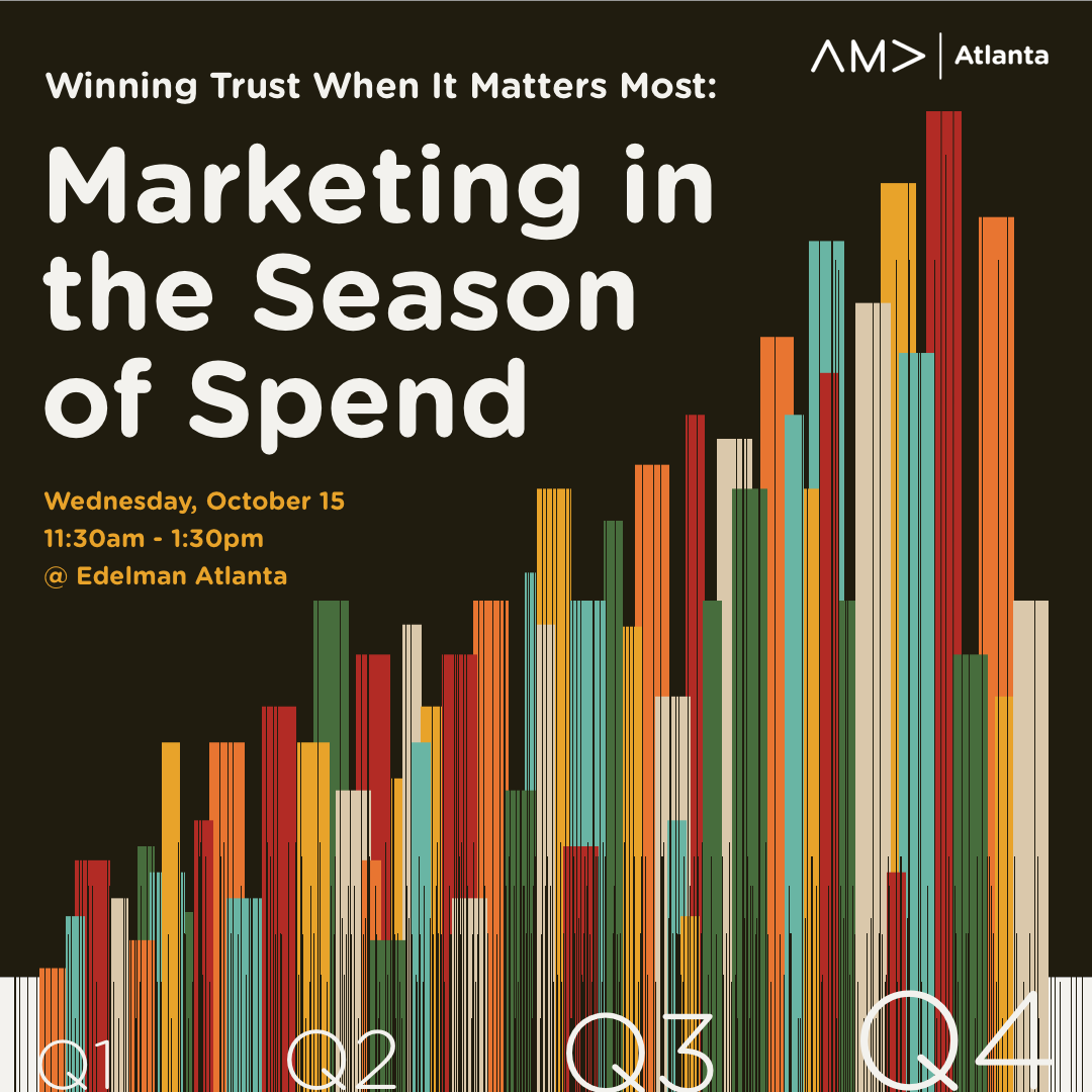 🚨 Final call: Join us Wednesday to learn how marketers are cutting through Q4 noise with authentic connection, not louder shouting.

Join us at Edelman Atlanta on Wednesday, October 15th.

Spots are filling fast, so be sure to reserve yours now: eventbrite.com/e/winning-trus…